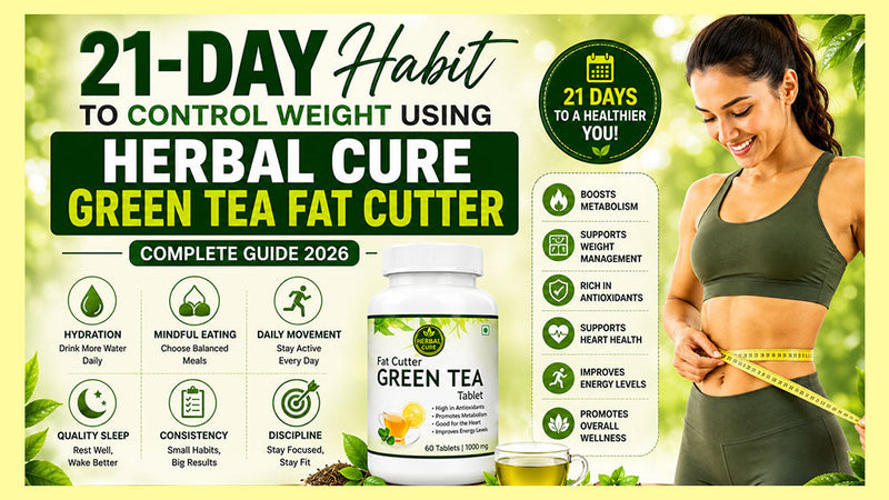 21-Day Habit to Control Weight Using Herbal Cure Green Tea Fat Cutter | Complete Guide 2026