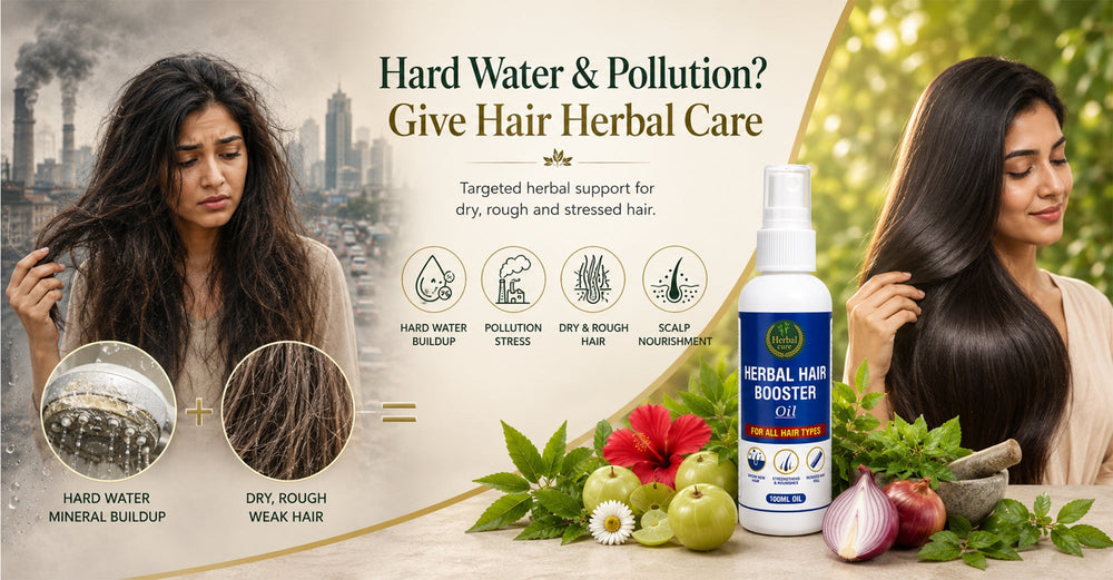 Hard Water and Pollution: Why Indian Hair Needs a Specialized Herbal Booster Oil