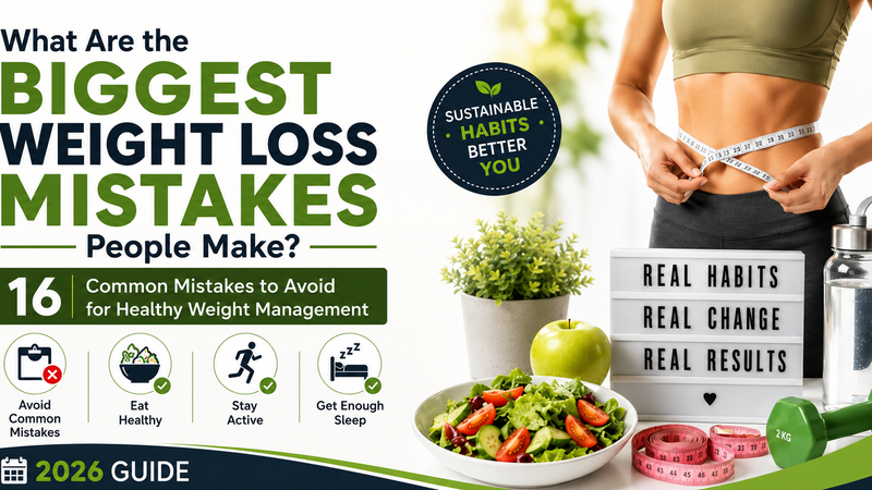 What Are the Biggest Weight Loss Mistakes People Make? | 16 Common Mistakes to Avoid for Healthy Weight Management (2026 Guide)