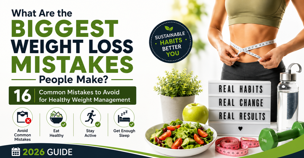 What Are the Biggest Weight Loss Mistakes People Make? | 16 Common Mistakes to Avoid for Healthy Weight Management (2026 Guide)