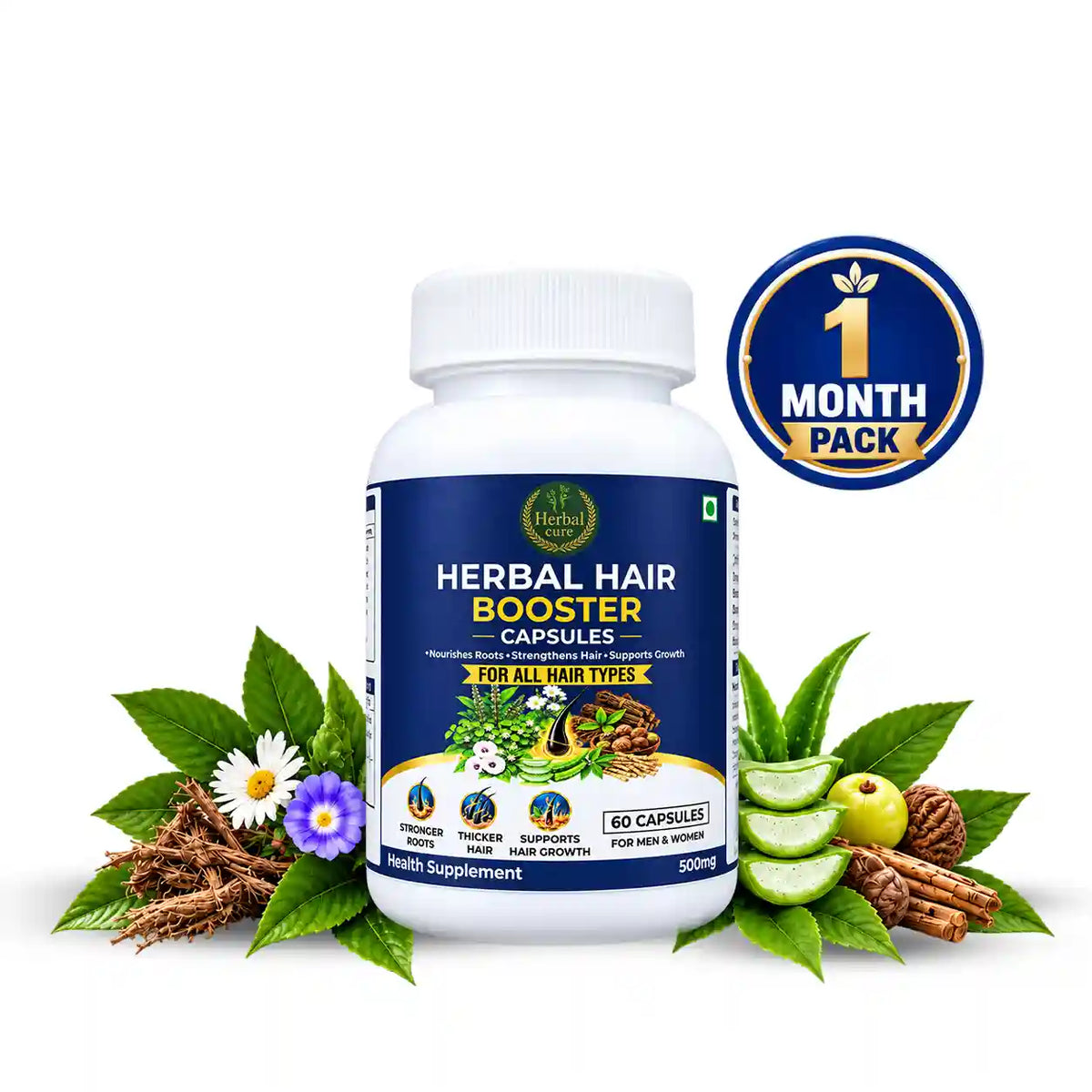 Herbal Hair Booster Capsule For Men And Women