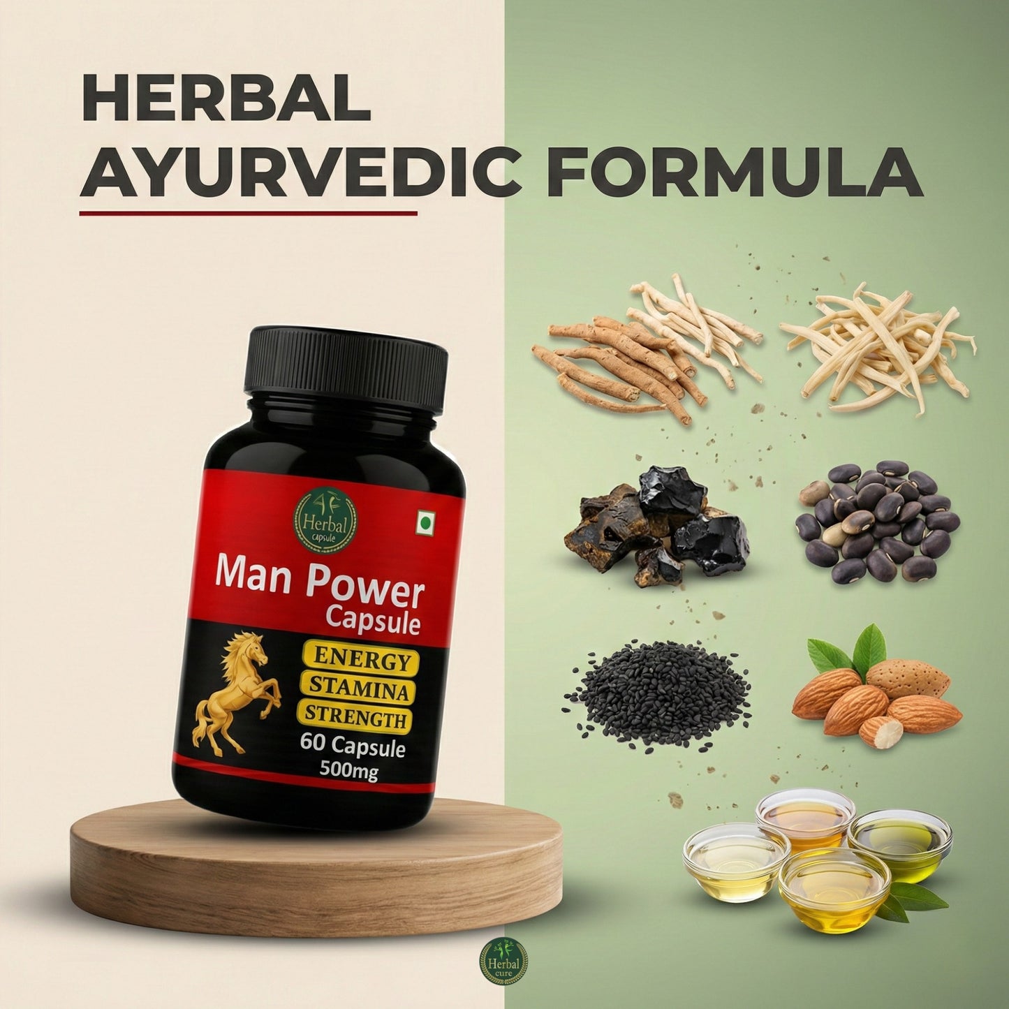 Combo of  Man Power Capsule and Oil