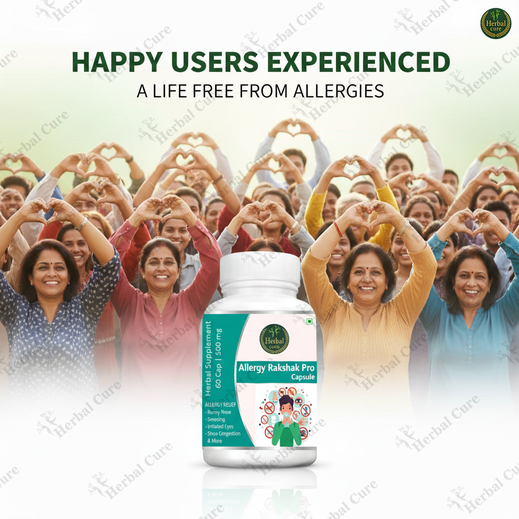 Bottle of 'Allergy Rakshak Pro' supplement 