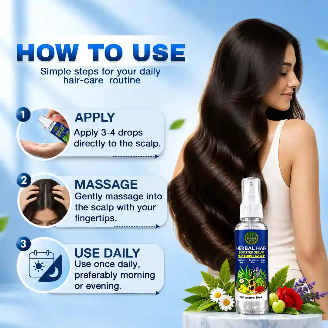 Herbal Hair Booster Serum For All Hair Types-50 ml