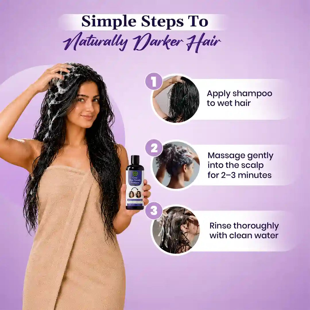 Grey Hair Vanish Shampoo – Natural Grey Hair Care & Hair Growth Support