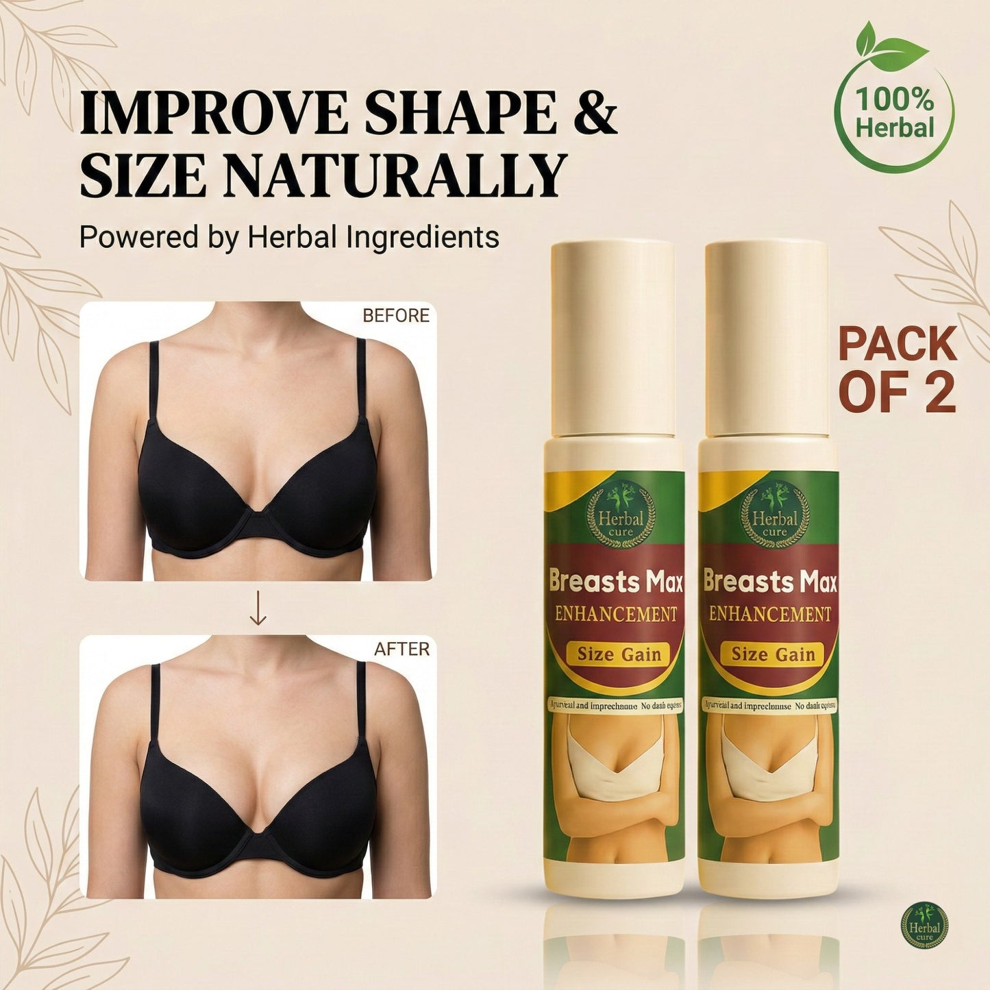 Herbal Breast Oil (Buy 1 Get 1 Free)
