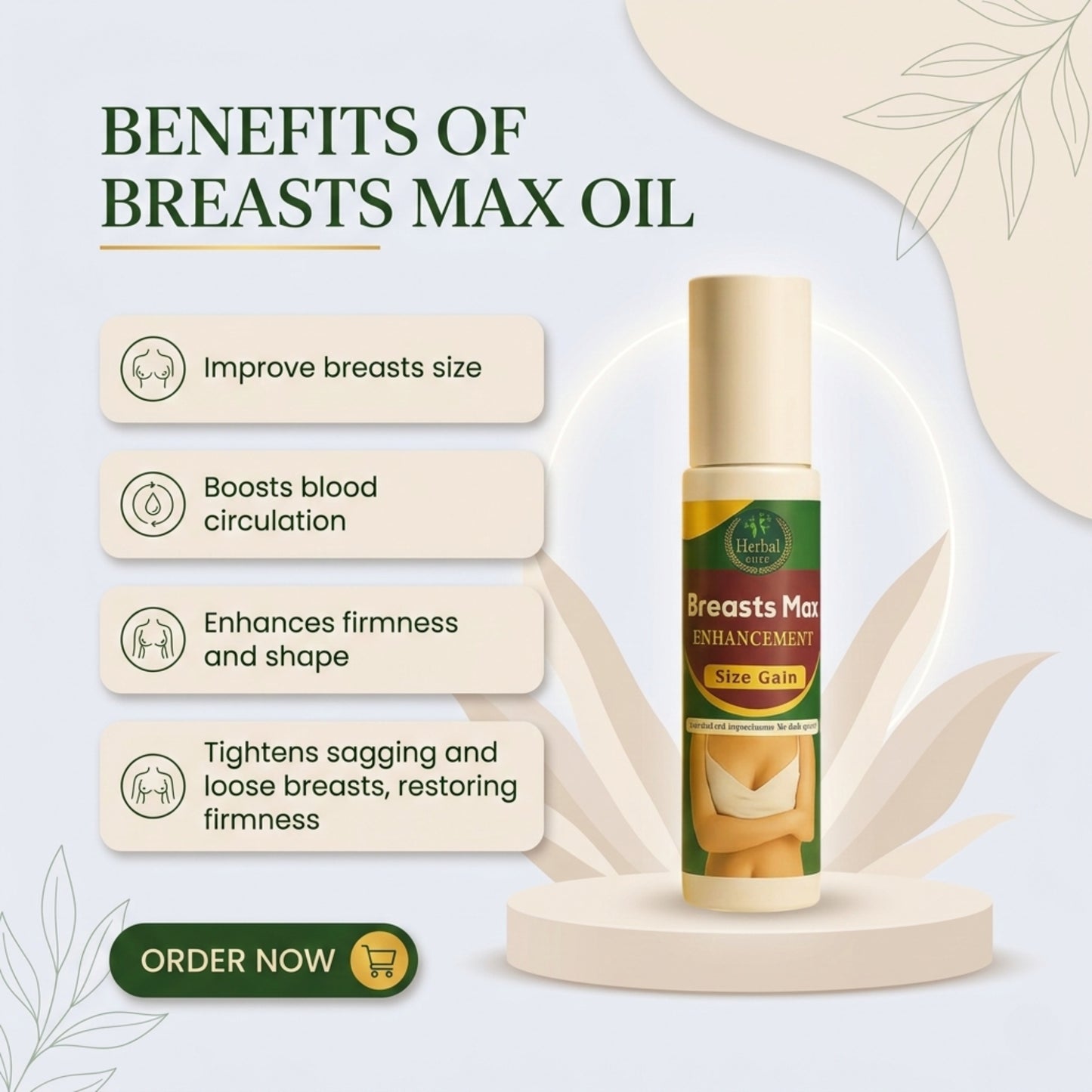 Herbal Breast Oil (Buy 1 Get 1 Free)