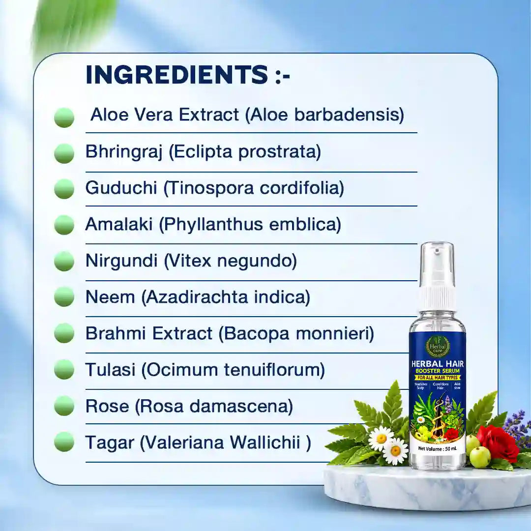 Herbal Hair Booster Serum For All Hair Types-50 ml
