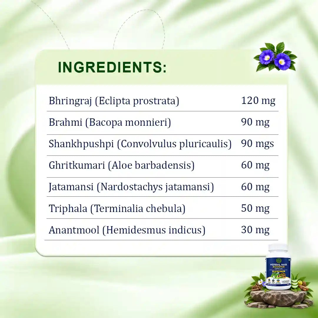 Herbal Hair Booster Capsule For Men And Women