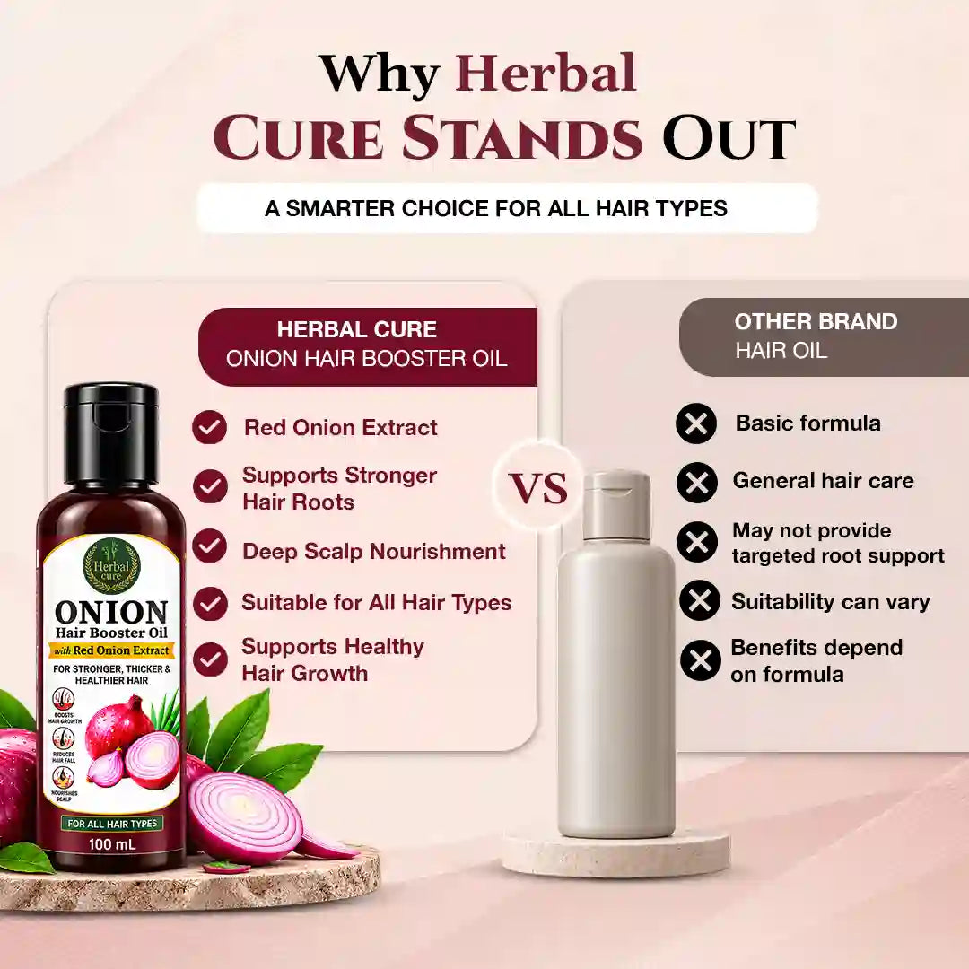 Onion Hair Booster Oil with Red Onion Extract