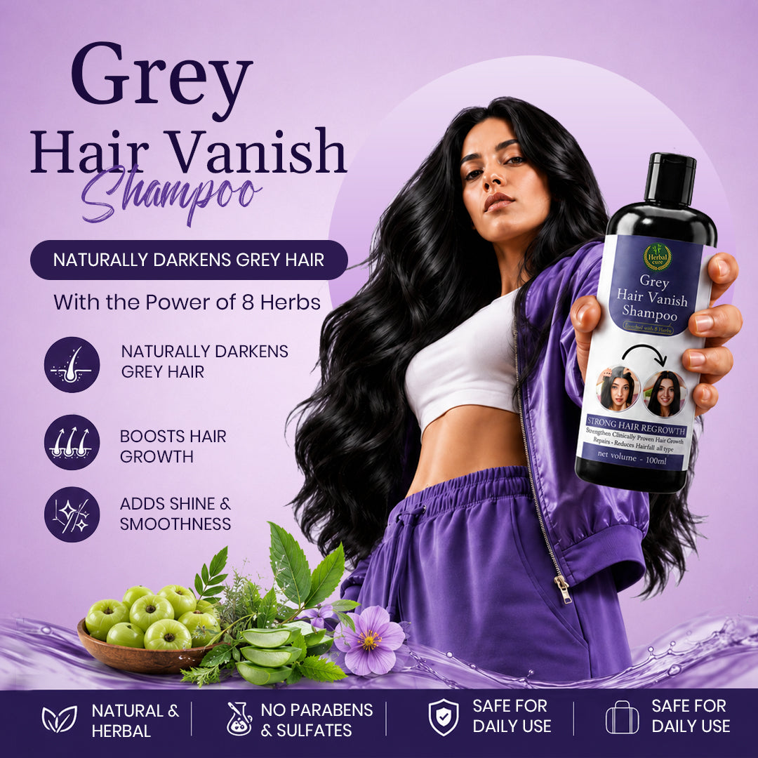 Grey Hair Vanish Shampoo – Natural Grey Hair Care & Hair Growth Support