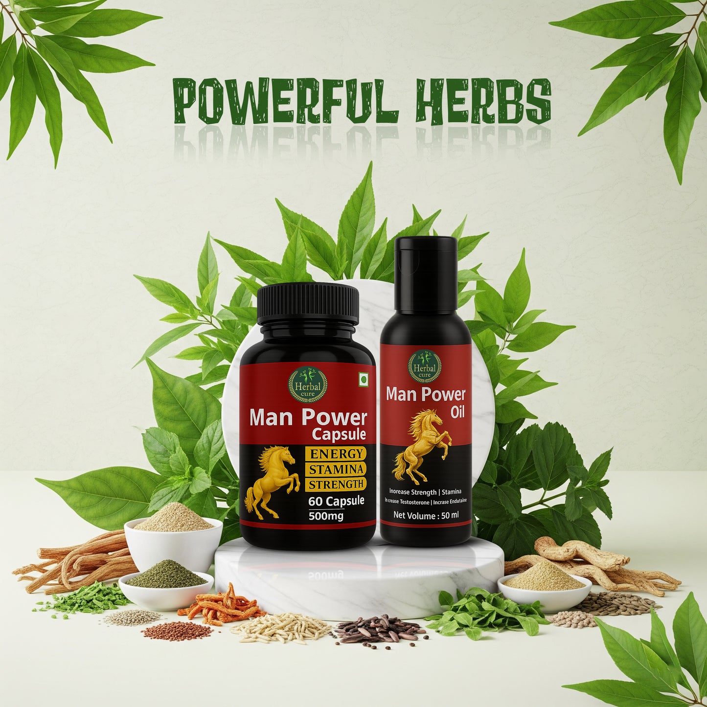 Combo of  Man Power Capsule and Oil