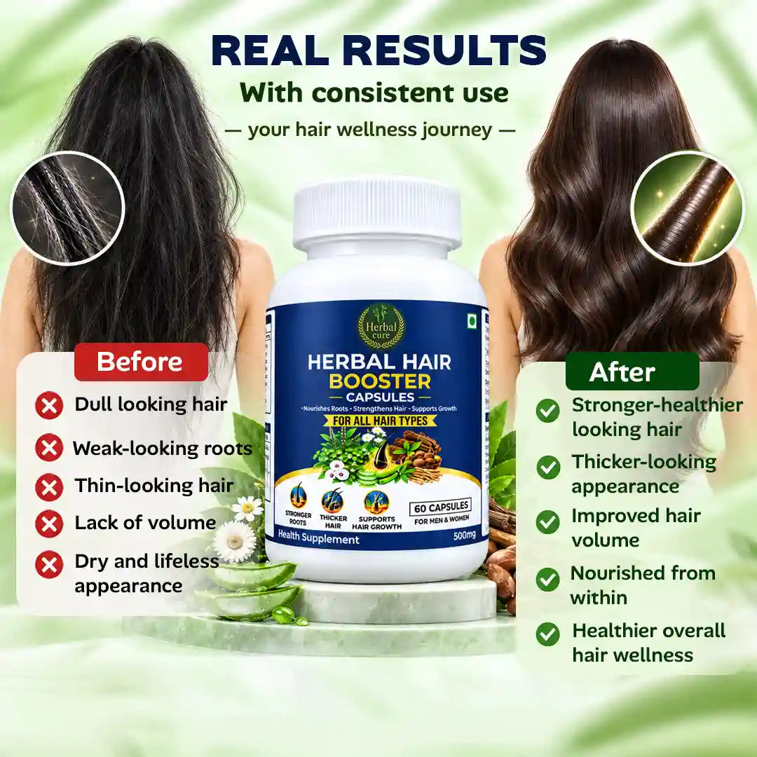 Herbal Hair Booster Capsule For Men And Women