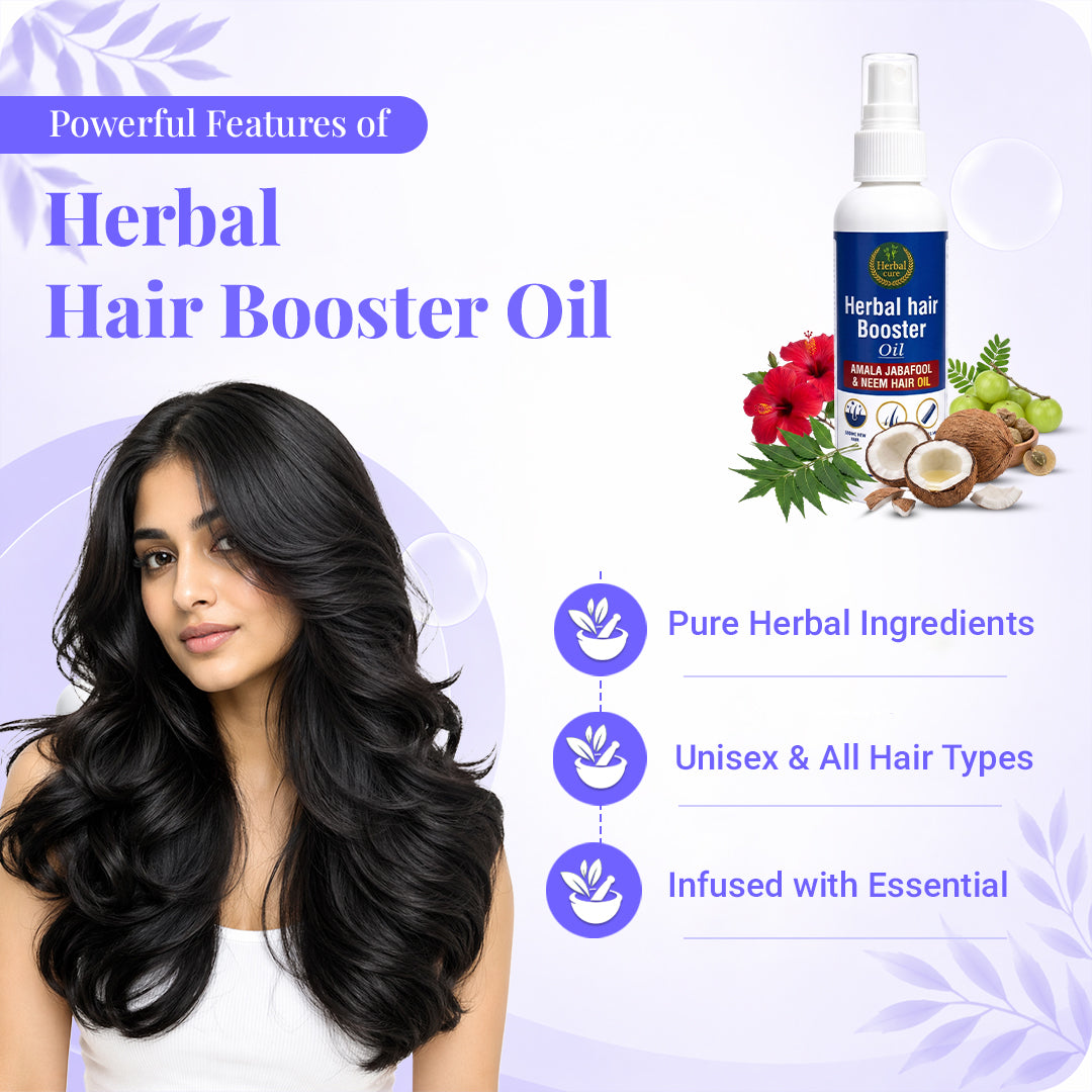 Herbal Hair Booster Oil- Suitable For Men and Women 100 ML