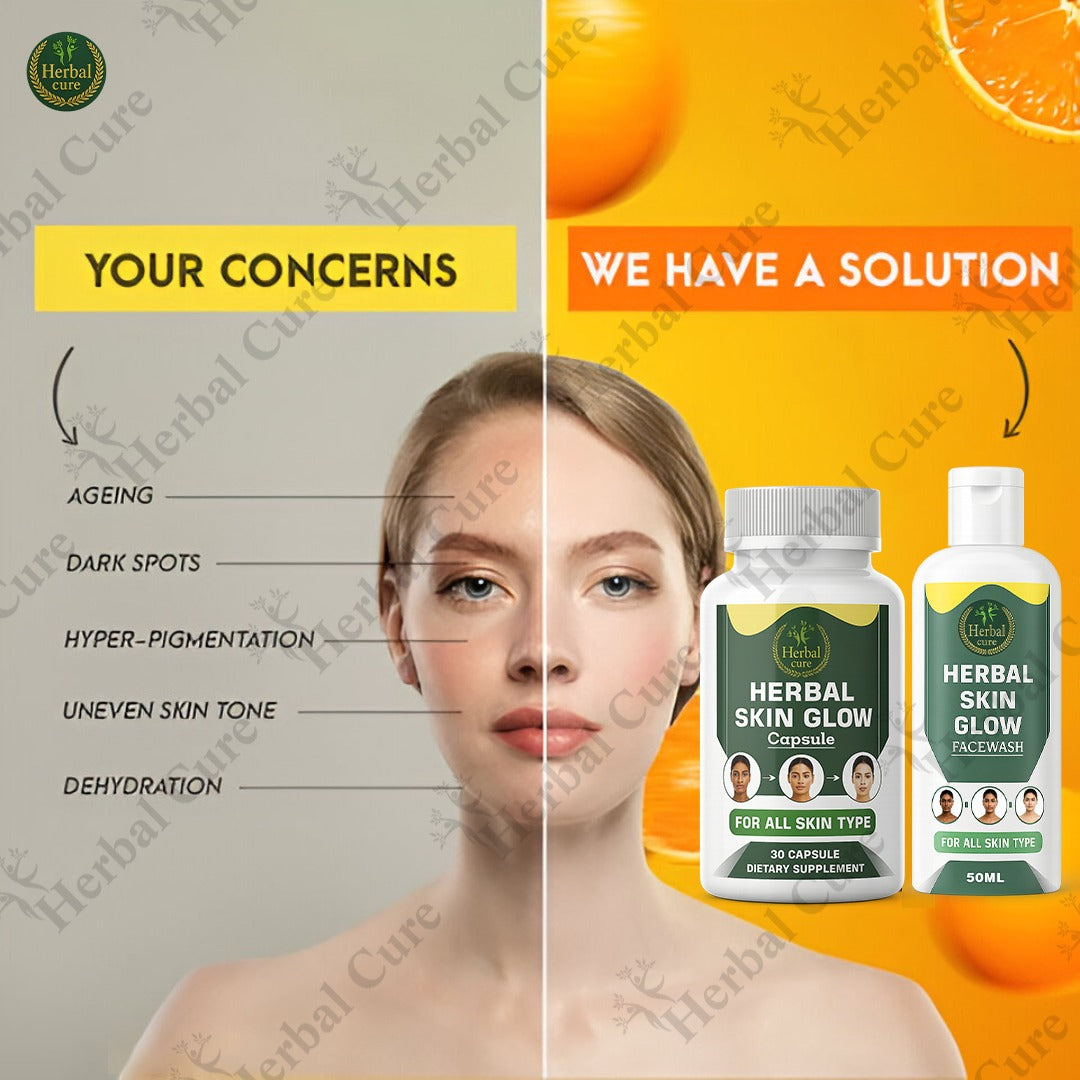 Advertisement for Herbal Skin Glow products