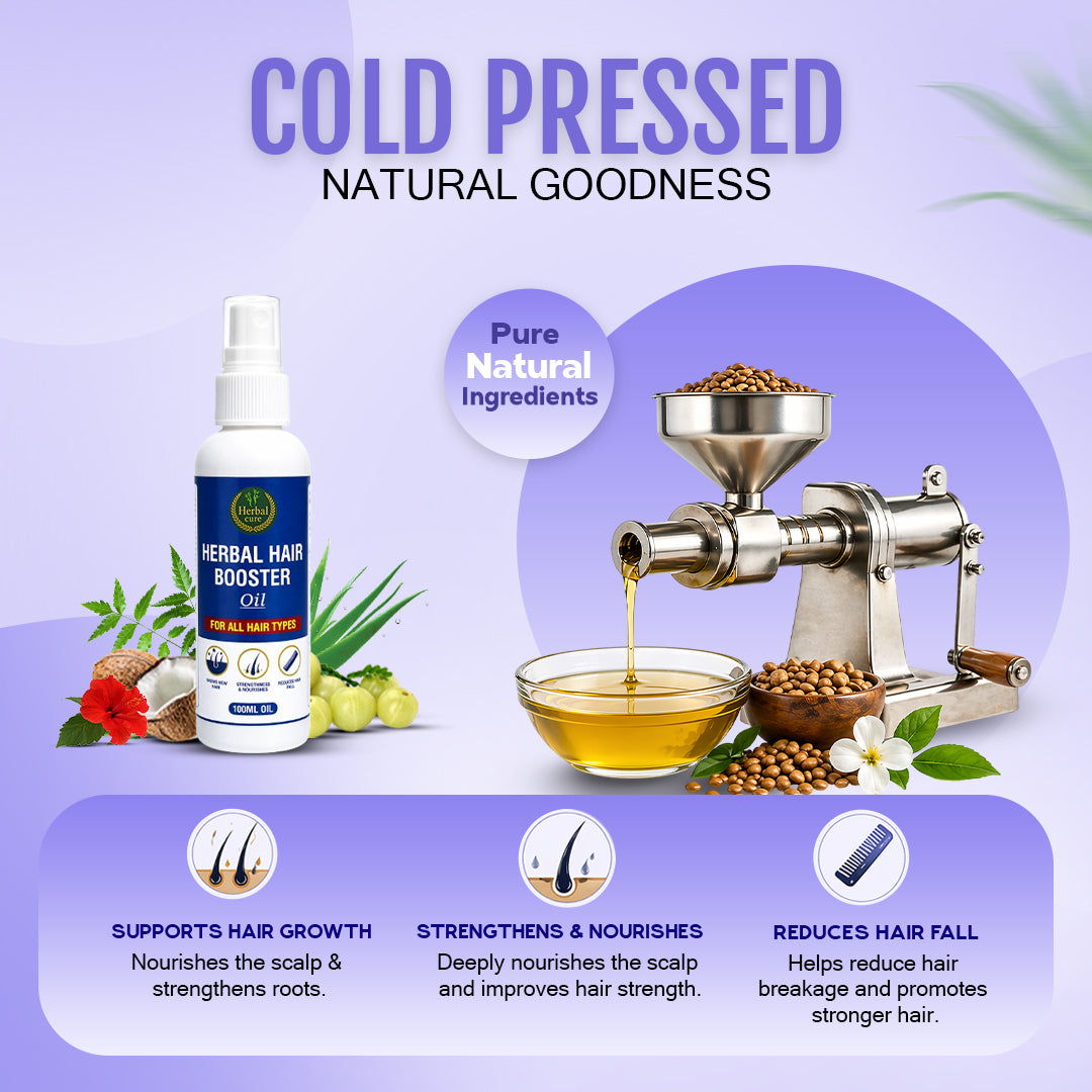 Herbal Hair Booster Oil- Suitable For Men and Women 100 ML