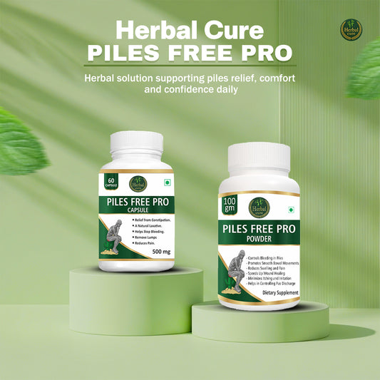 Herbal Cure Piles Free Pro supplement bottles 